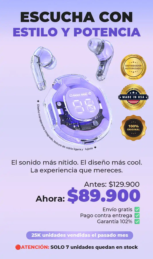 Audifonos Transparentes | Audifono más vendido del 2025