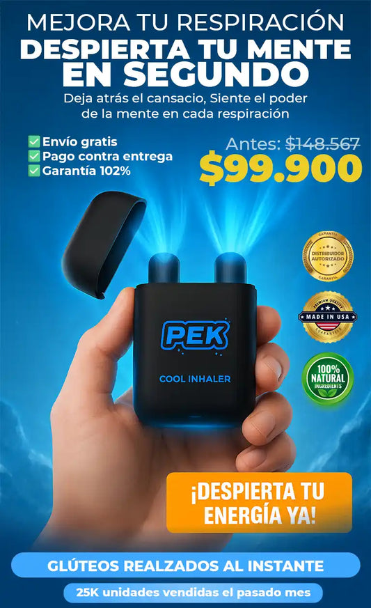 PEK INHALADOR (original) / paga 2 lleva 3 + plan de 7 días de mejoramiento y uso