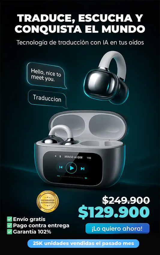 Auriculares de traducción IA