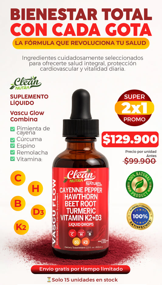 VASCU GLOW - SUPLEMENTO EN GOTA
