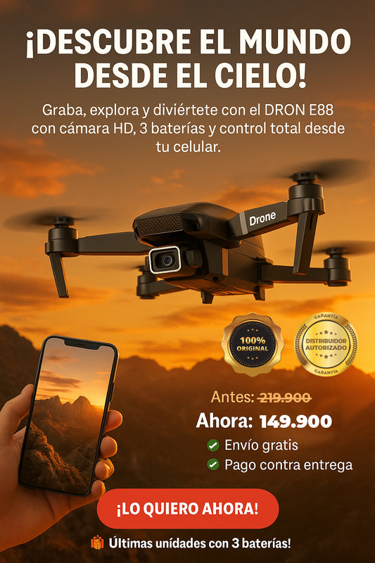 DRON E88 | Dron Full HD Pro con GPS y Gimbal Estabilizado