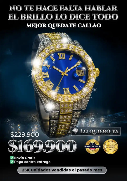 Reloj Diamantado - Red VVS