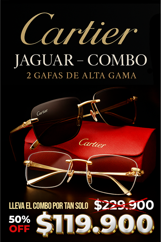 Combo Gafas Cartier Jaguar
